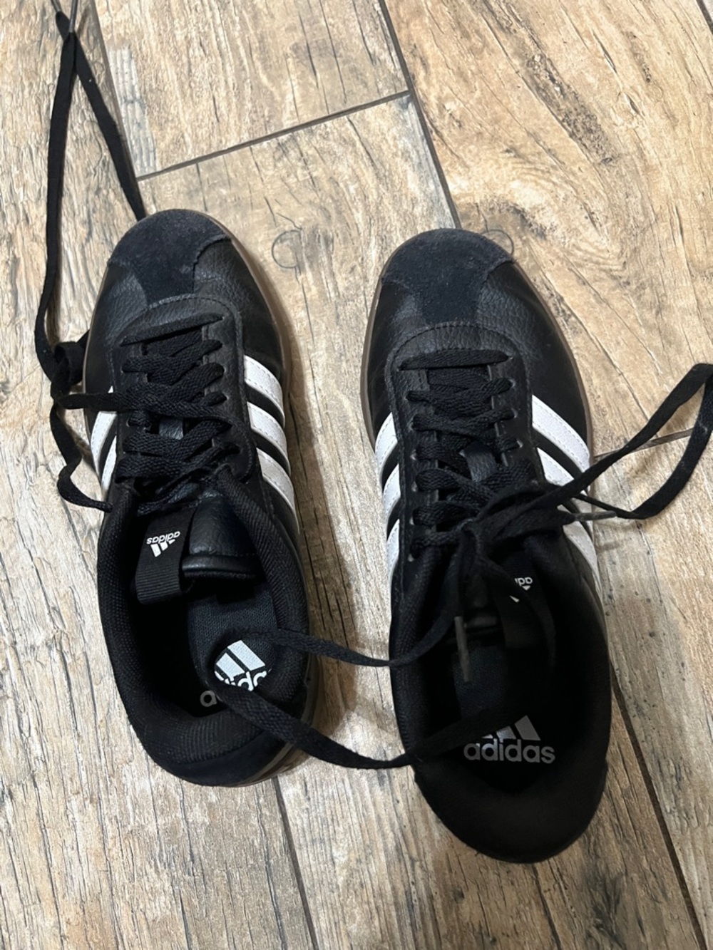 adidas Black and White Low-Top Sneakers